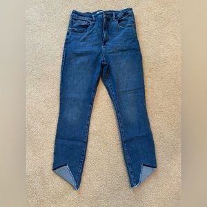 Good American Good Waist Crop Tacked Hem Size 12/31